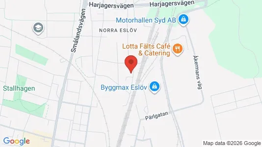 Affärslokaler att hyra i Eslöv - Bild från Google Street View