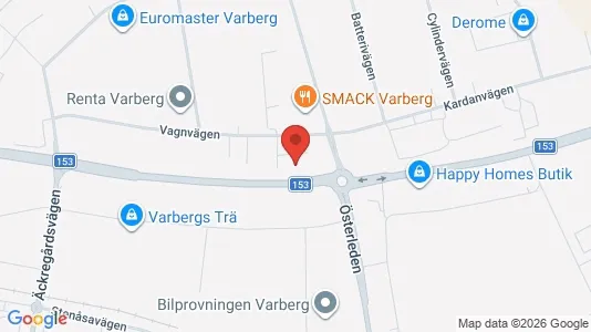 Affärslokaler att hyra i Varberg - Bild från Google Street View