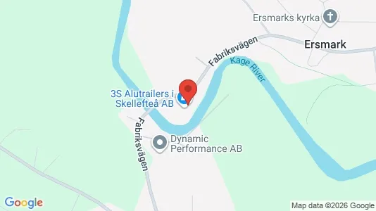 Kontorslokaler att hyra i Skellefteå - kort over placeringen