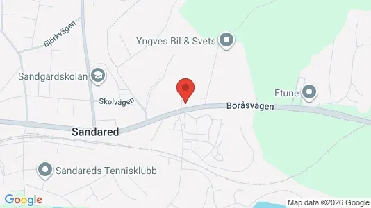 Lagerlokaler att hyra i Borås - kort over placeringen
