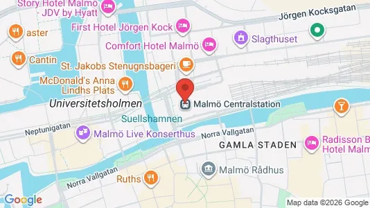 Kontorslokaler att hyra i Malmö Centrum - Bild från Google Street View