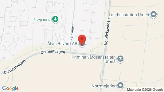 Affärslokaler till försäljning i Umeå - kort over placeringen