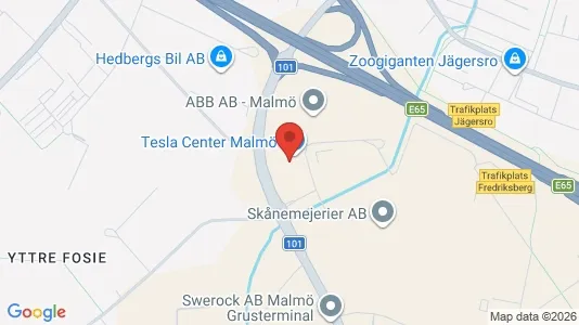Industrilokaler att hyra i Fosie - Bild från Google Street View