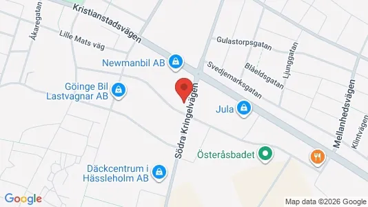 Kontorslokaler att hyra i Hässleholm - kort over placeringen