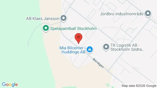 Affärslokaler att hyra i Haninge - kort over placeringen