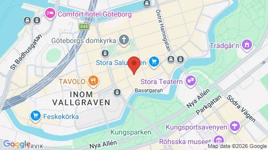Affärslokaler att hyra i Göteborg Centrum - kort over placeringen