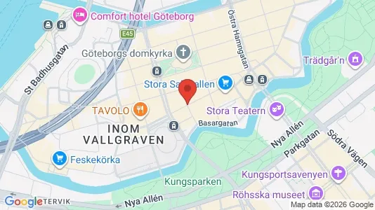 Kontorslokaler att hyra i Göteborg Centrum - kort over placeringen