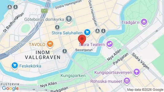 Kontorslokaler att hyra i Göteborg Centrum - kort over placeringen