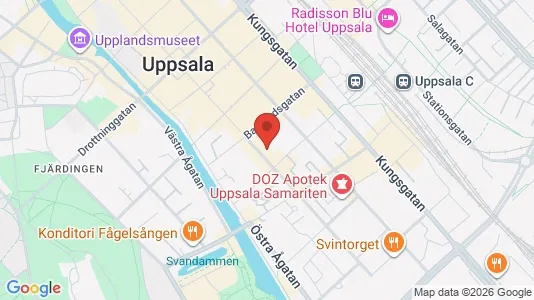 Affärslokaler att hyra i Uppsala - Bild från Google Street View