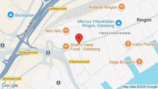 Affärslokaler att hyra i Lundby - kort over placeringen