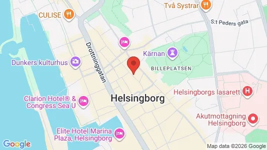 Kontorslokaler att hyra i Helsingborg - kort over placeringen
