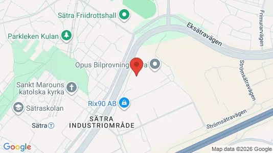 Industrilokaler att hyra i Söderort - kort over placeringen