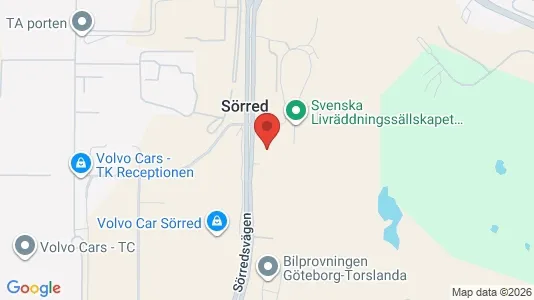 Kontorslokaler att hyra i Västra hisingen - kort over placeringen
