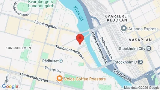 Kontorslokaler att hyra i Stockholm Innerstad - kort over placeringen