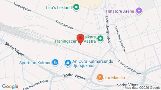 Kontorslokaler att hyra i Kalmar - kort over placeringen
