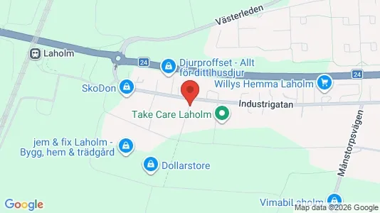 Affärslokaler att hyra i Laholm - Bild från Google Street View