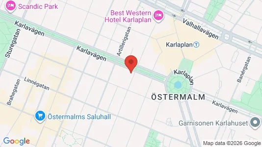 Affärslokaler att hyra i Östermalm - Bild från Google Street View
