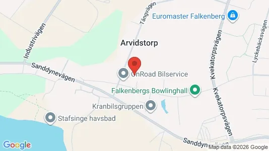Lagerlokaler att hyra i Falkenberg - Bild från Google Street View