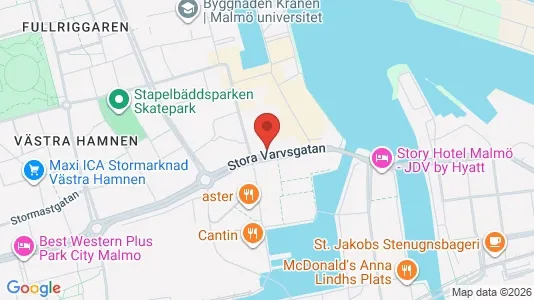 Kontorslokaler att hyra i Malmö Centrum - Bild från Google Street View