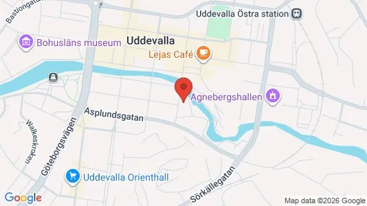Affärslokaler till försäljning i Uddevalla - kort over placeringen