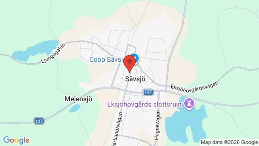 Affärslokaler till försäljning i Sävsjö - kort over placeringen