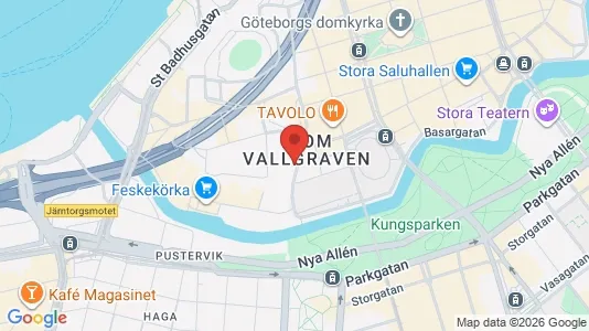 Kontorslokaler att hyra i Göteborg Centrum - kort over placeringen
