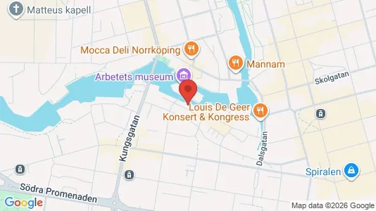 Affärslokaler att hyra i Norrköping - kort over placeringen