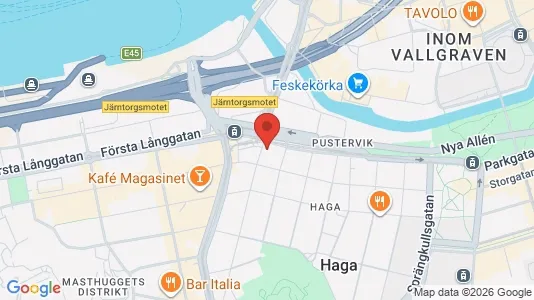 Kontorslokaler att hyra i Göteborg Centrum - kort over placeringen
