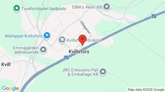 Affärslokaler till försäljning i Vetlanda - kort over placeringen