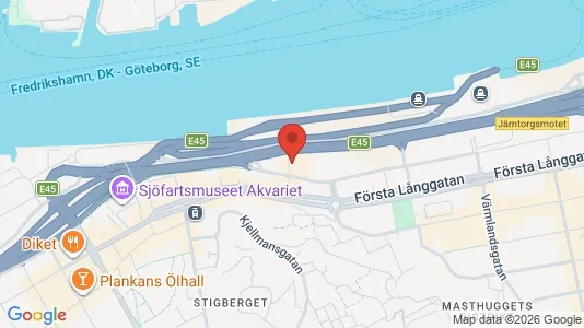 Kontorslokaler att hyra i Majorna-Linné - kort over placeringen