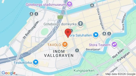 Kontorslokaler att hyra i Göteborg Centrum - kort over placeringen