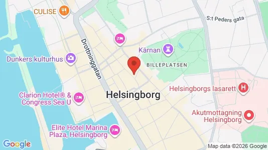 Affärslokaler att hyra i Helsingborg - kort over placeringen