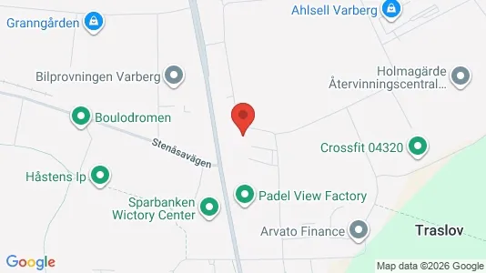 Affärslokaler att hyra i Varberg - Bild från Google Street View