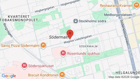 Affärslokaler att hyra i Södermalm - Bild från Google Street View