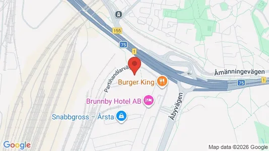 Industrilokaler att hyra i Hammarbyhamnen - kort over placeringen