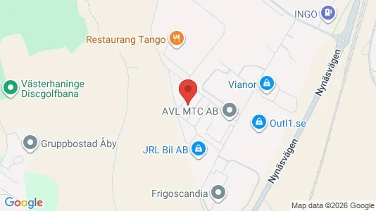 Kontorslokaler att hyra i Haninge - kort over placeringen