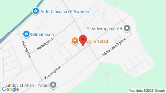 Affärslokaler att hyra i Ystad - kort over placeringen