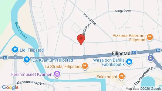 Affärslokaler till försäljning i Filipstad - Bild från Google Street View