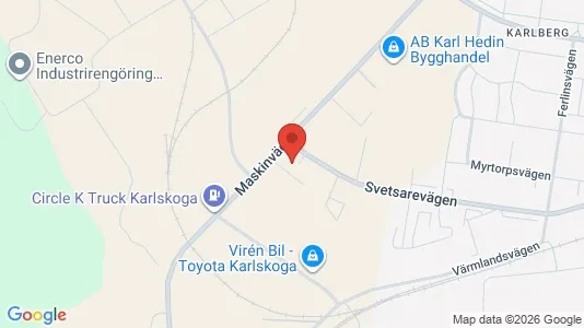 Affärslokaler till försäljning i Karlskoga - Bild från Google Street View