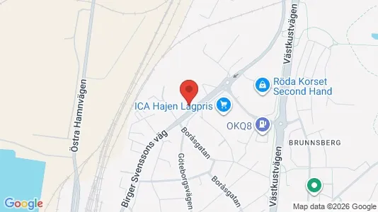 Affärslokaler att hyra i Varberg - Bild från Google Street View