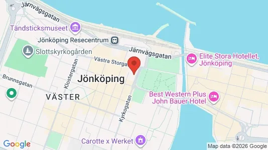 Kontorslokaler att hyra i Jönköping - kort over placeringen