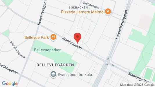 Kontorslokaler att hyra i Malmö Centrum - kort over placeringen
