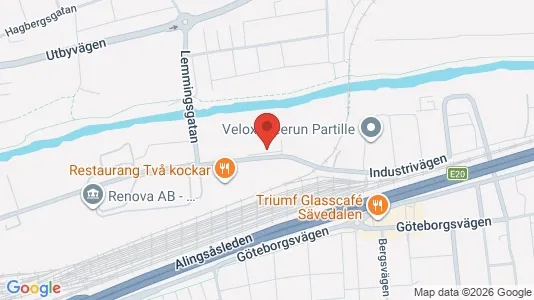 Lagerlokaler att hyra i Partille - Bild från Google Street View