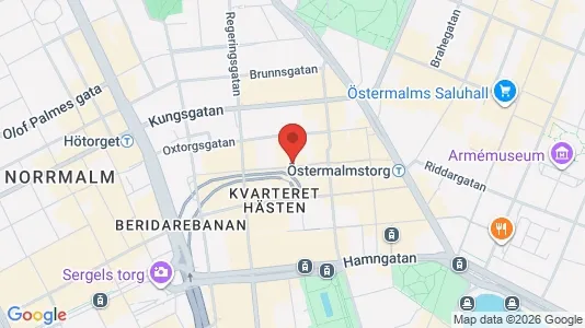 Kontorslokaler att hyra i Stockholm Innerstad - kort over placeringen