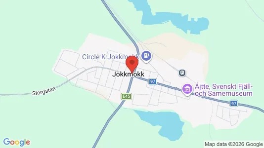 Affärslokaler till försäljning i Jokkmokk - kort over placeringen