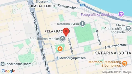 Kontorslokaler att hyra i Södermalm - kort over placeringen