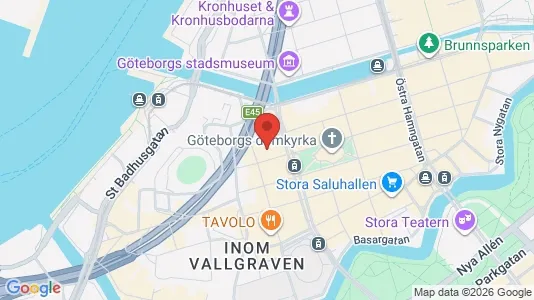 Kontorslokaler att hyra i Göteborg Centrum - kort over placeringen