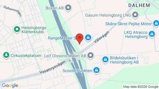 Affärslokaler att hyra i Helsingborg - Bild från Google Street View