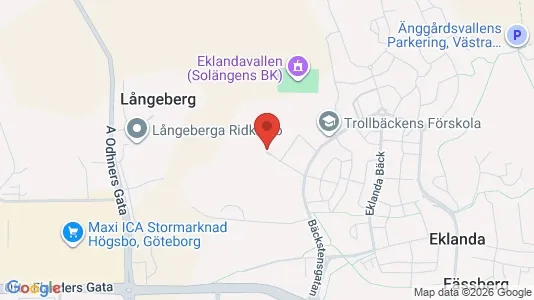 Lagerlokaler att hyra i Mölndal - kort over placeringen