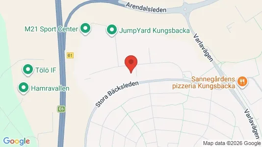 Coworking spaces att hyra i Kungsbacka - kort over placeringen